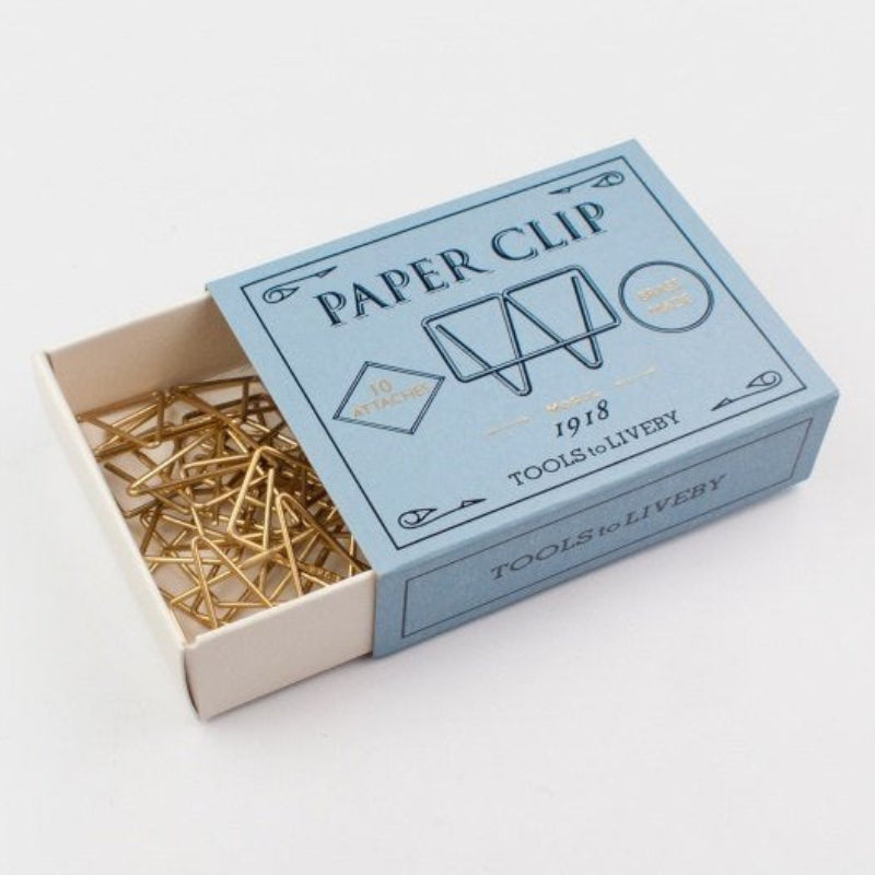 Tools to Liveby Gold Brass Paper Clips - Mogul