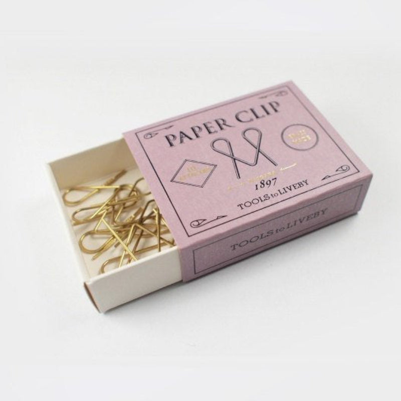 Tools to Liveby Gold Brass Paper Clips - Niagara