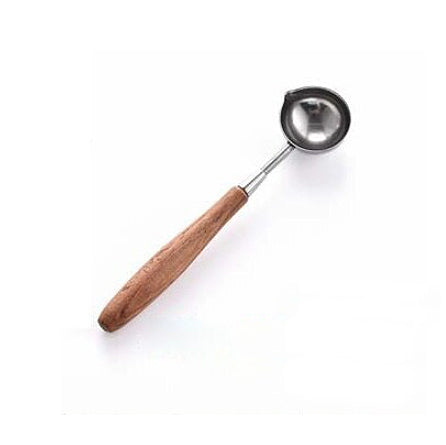 Wax Seal Spoon - Long Body with Wooden Handle