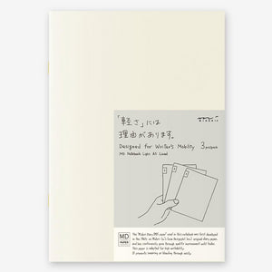 Midori MD Notebook Light - A5 Lined - 3 Book Set