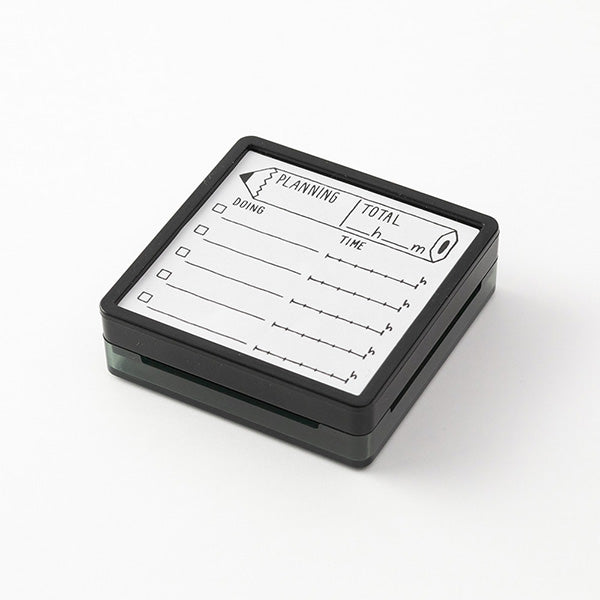 Midori Pre-Inked Paintable Stamp - Planning
