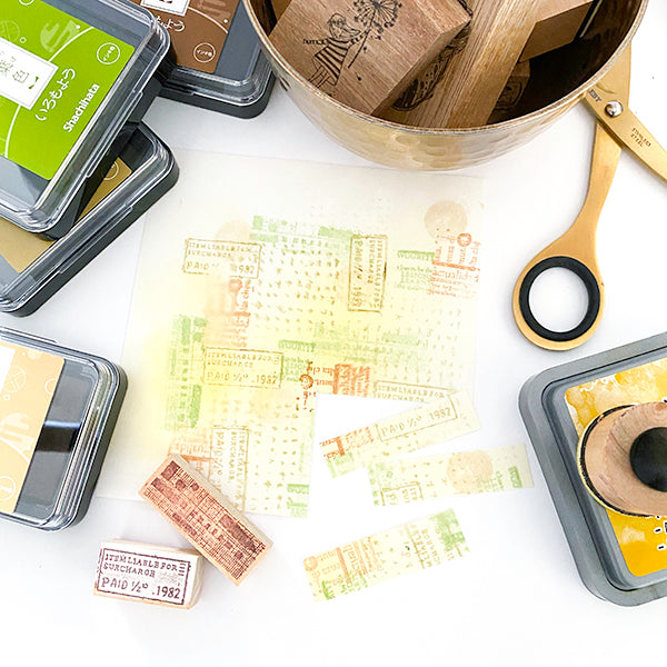 Washi Paper Sticker Sheets - White Blank - B5 Size